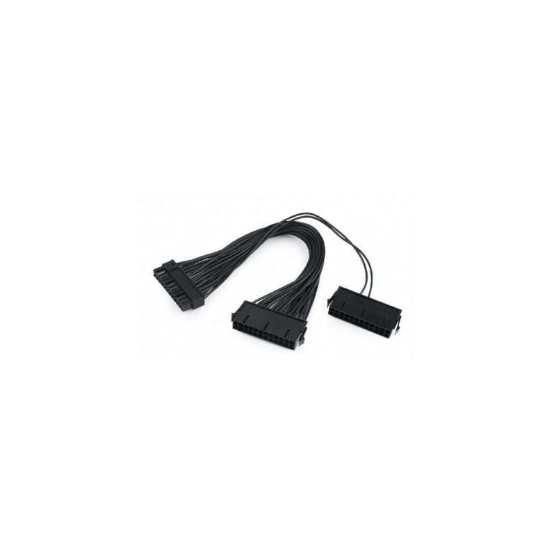 Перехідник MB power connector splitter 24-pin, 0.3m Cablexpert (CC-PSU24-01)