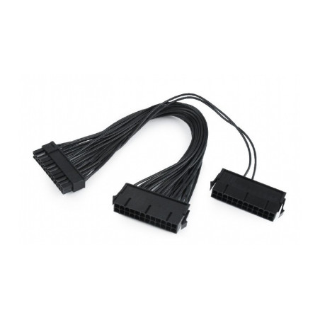 Перехідник MB power connector splitter 24-pin, 0.3m Cablexpert (CC-PSU24-01)