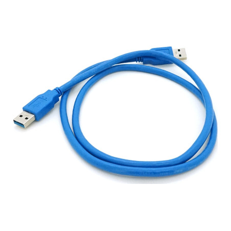 Дата кабель USB 3.0 AM/AM 1.5m blue Voltronic (YT-3.0AM+AM-1.5)