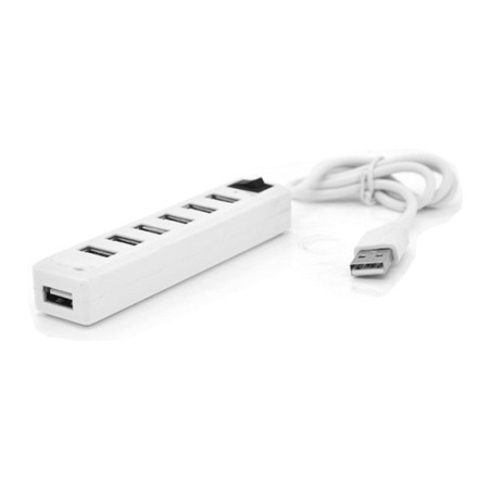 Концентратор Voltronic USB 2.0 to 7xUSB with power switch white (YT-H7S-W)