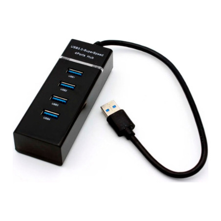 Концентратор Voltronic USB 3.0 to 4xUSB black (NX-UH-303B)