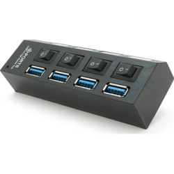 Концентратор Voltronic USB 3.0 to 4xUSB with switches (YT-3H4S/1TB)