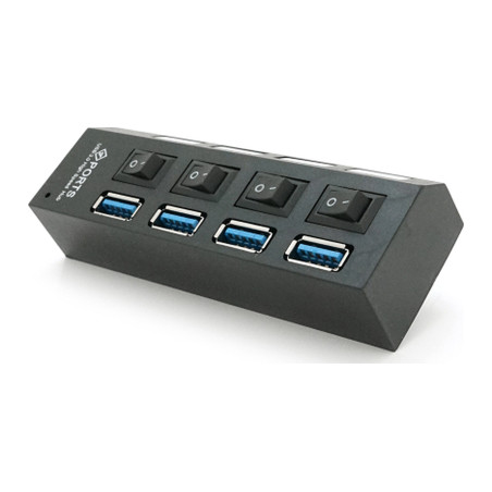 Концентратор Voltronic USB 3.0 to 4xUSB with switches (YT-3H4S/1TB)