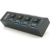 Концентратор Voltronic USB 3.0 to 4xUSB with switches (YT-3H4S/1TB)