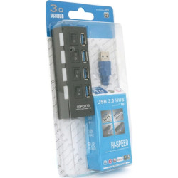 Концентратор Voltronic USB 3.0 to 4xUSB with switches (YT-3H4S/1TB)
