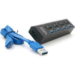 Концентратор Voltronic USB 3.0 to 4xUSB with switches (YT-3H4S/1TB)