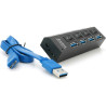 Концентратор Voltronic USB 3.0 to 4xUSB with switches (YT-3H4S/1TB)