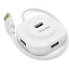 Концентратор VEGGIEG USB 3.0 to 4xUSB 0.3m white (V-U2407)