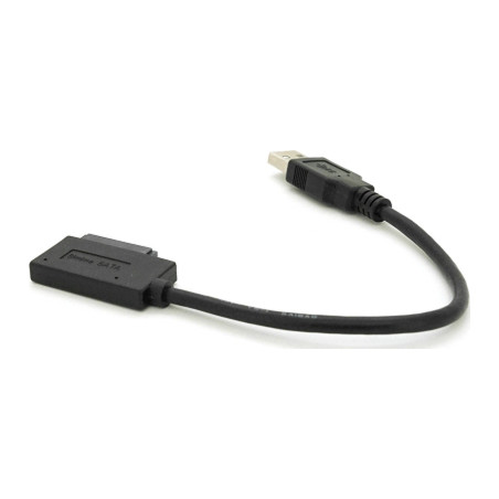 Перехідник USB 3.0 AM to Slimline SATA 13 pin 0.12m for ODD black Voltronic (YT-C3.0-SATA/0.12)