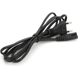 Кабель живлення C7 1.8m 0.5mm2 black Voltronic (PC-184/2 CEE7/16-C7-CCA18)