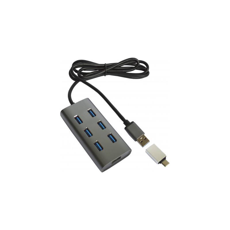 Концентратор Maiwo USB 3.0 Type-A / Type-C to 7х USB3.0 (KH700)