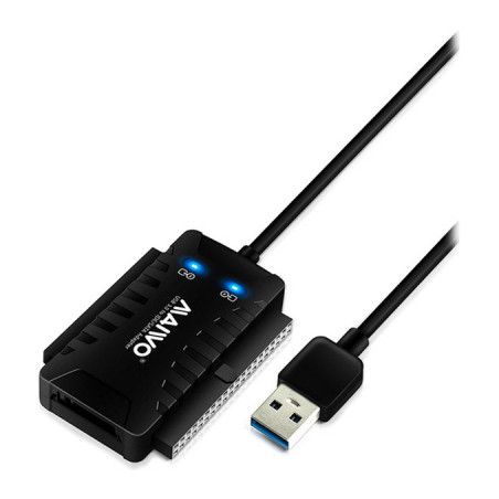 Адаптер Maiwo USB 3.0 to 2.5/3.5'' IDE/SATA HDD/SSD, 5.25'' CD-R, PA 2V/2A (K132U3IS)