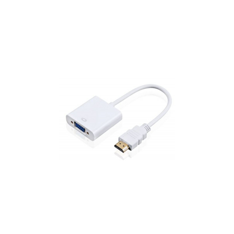 Перехідник HDMI M to VGA F (з кабелями аудіо і живлення від USB) ST-Lab (U-990 white)