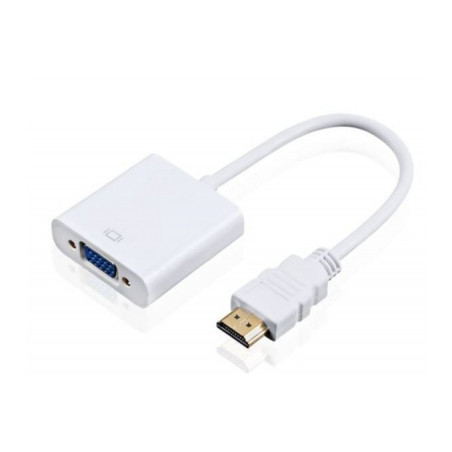 Перехідник HDMI M to VGA F (з кабелями аудіо і живлення від USB) ST-Lab (U-990 white)