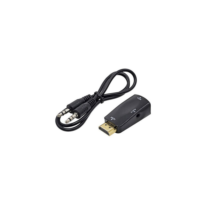 Перехідник ST-Lab HDMI male (PC/laptop) - VGA F(Monitor) (U-991 black)