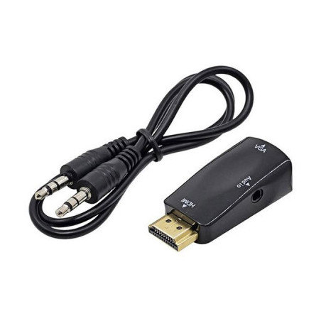 Перехідник ST-Lab HDMI male (PC/laptop) - VGA F(Monitor) (U-991 black)