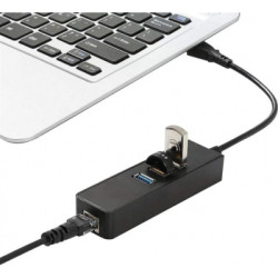 Концентратор Dynamode USB 3.0 Type-A - RJ45 Gigabit Lan, 3*USB 3.0 (USB3.0-Type-A-RJ45-HUB3)