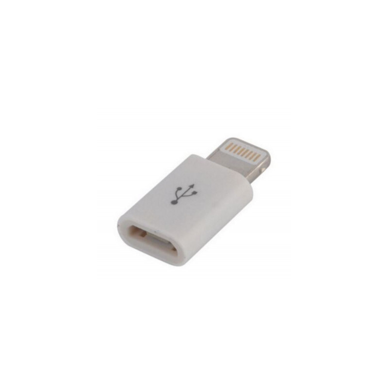 Перехідник Lightning to Micro USB Lapara (LA-Lightning-MicroUSB-adaptor white)