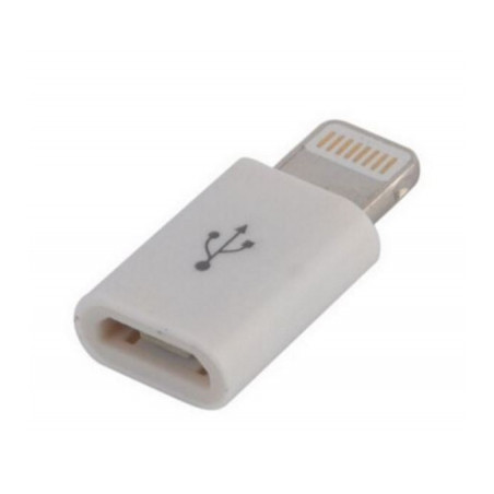 Перехідник Lightning to Micro USB Lapara (LA-Lightning-MicroUSB-adaptor white)