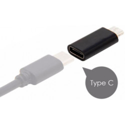 Перехідник Lapara Micro USB Male to USB 3.1 Type-C Female black (LA-MaleMicroUSB-TypeC-Female black)