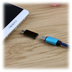 Перехідник Lapara Micro USB Male to USB 3.1 Type-C Female black (LA-MaleMicroUSB-TypeC-Female black)