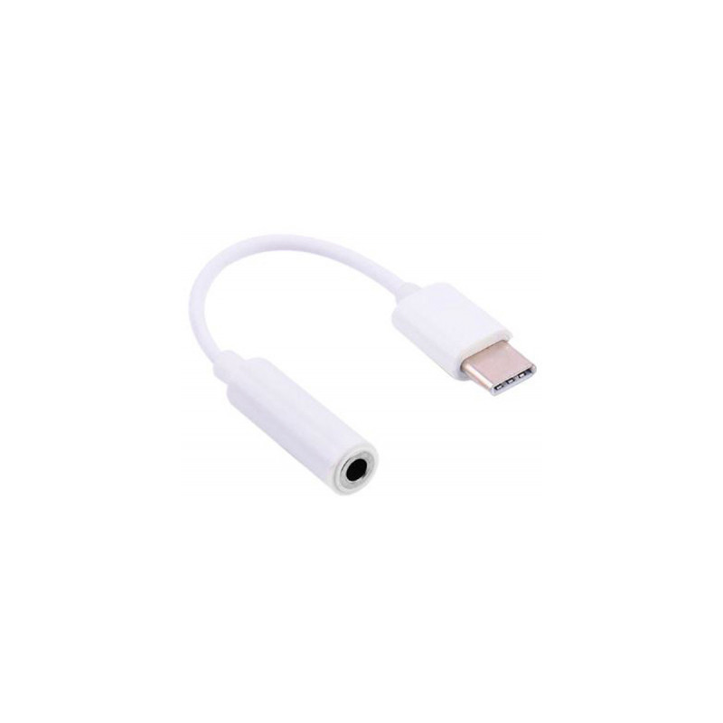 Перехідник Lapara USB Type-C Male - Audio AUX mini jack 3,5 mm Female (LA-Type-C-Audio-3.5mm white)