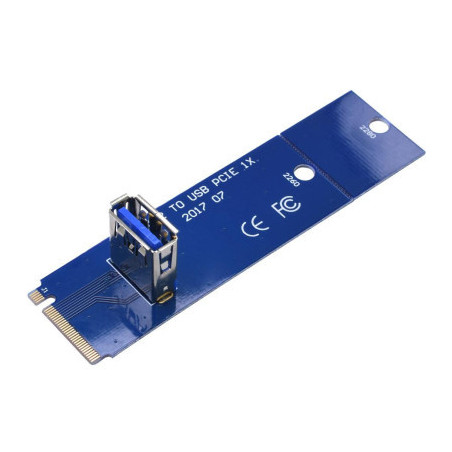Райзер Dynamode NGFF M.2 Male to USB 3.0 Female для PCI-E 1X (RX-riser-M.2-USB3.0-PCI-E)