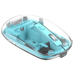 Мишка XO M12 Wireless Transparent/Blue (M12 Blue)