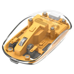 Мишка XO M12 Wireless Transparent/Yellow (M12 Yellow)