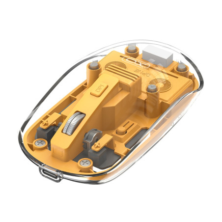 Мишка XO M12 Wireless Transparent/Yellow (M12 Yellow)