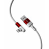Дата кабель USB 2.0 AM to Lightning 1.0m 2.4A 90° corner white XO (NB152-L-1-WH)