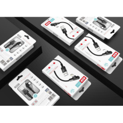 Дата кабель USB 2.0 AM to Lightning 1.0m 2.4A 90° corner white XO (NB152-L-1-WH)