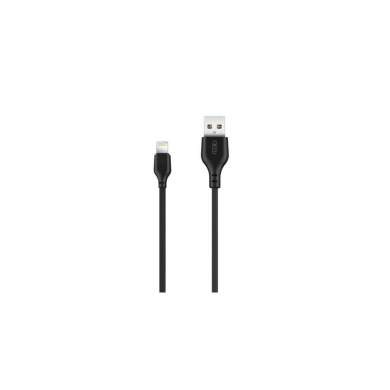 Дата кабель USB 2.0 AM to Lightning 1.0m 2.1A black XO (NB36-L-1-BK)