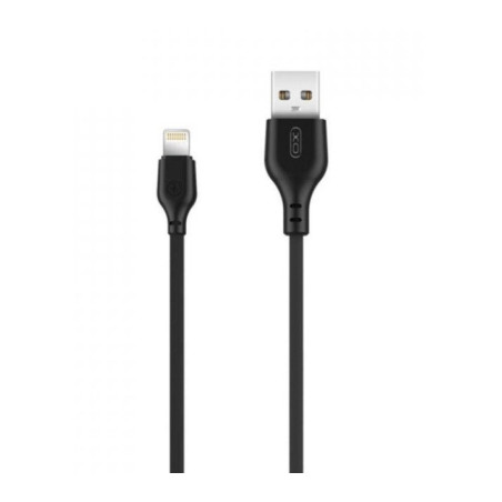 Дата кабель USB 2.0 AM to Lightning 1.0m 2.1A black XO (NB36-L-1-BK)