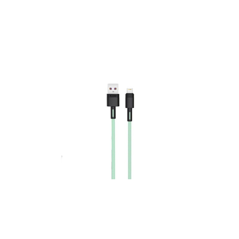 Дата кабель USB 2.0 AM to Lightning 1.0m 5A green XO (NB166-L-1-GR)