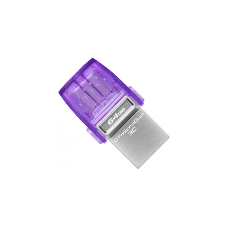 USB флеш накопичувач Kingston 64GB DataTraveler microDuo 3C USB 3.2/Type C (DTDUO3CG3/64GB)
