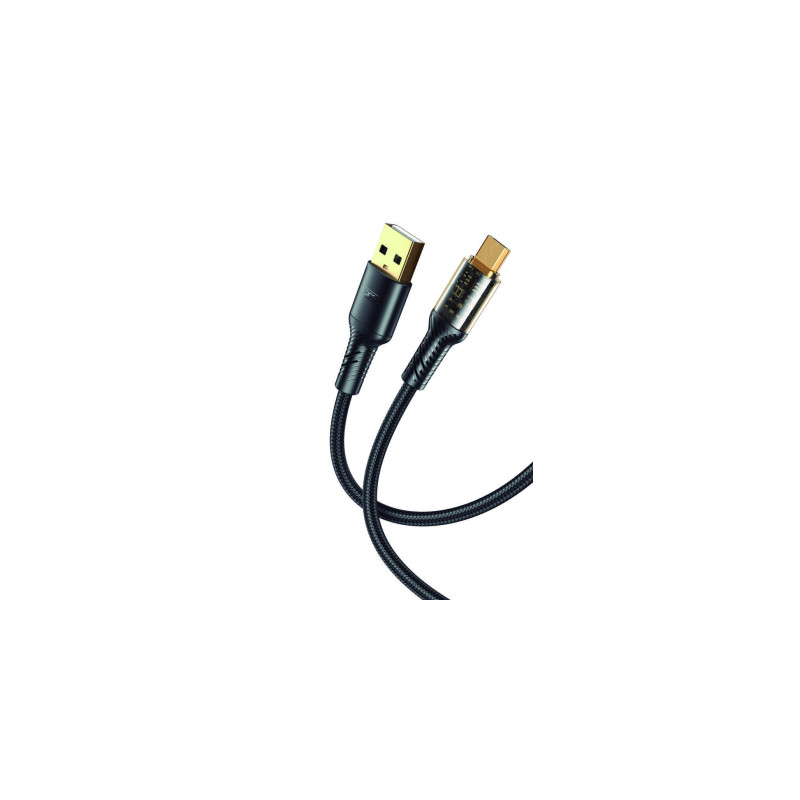 Дата кабель USB 2.0 AM to Micro 5P 1.0m 2.4A black XO (NB229-M-1-BK)