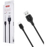 Дата кабель USB 2.0 AM to USB-C 2.0m 2.1A black XO (XO-NB103-TC-2-BK)