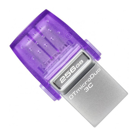 USB флеш накопичувач Kingston 256GB DataTraveler microDuo 3C USB 3.2/Type C (DTDUO3CG3/256GB)