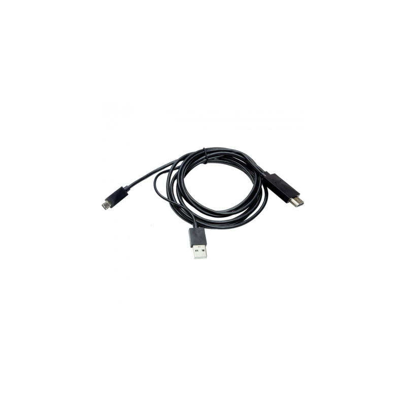 Кабель мультимедійний Micro 5P to HDMI 1.8m + USB for power (MHL) PowerPlant (CA910861)