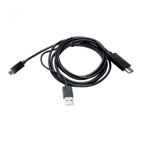 Кабель мультимедійний Micro 5P to HDMI 1.8m + USB for power (MHL) PowerPlant (CA910861)