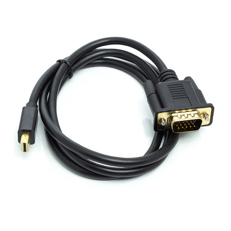 Кабель мультимедійний miniDisplayPort M to VGA M 1.0m black PowerPlant (CA911998)
