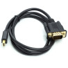 Кабель мультимедійний miniDisplayPort M to VGA M 1.0m black PowerPlant (CA911998)