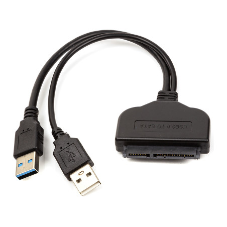 Перехідник 2*USB 3.0 to SATA III, 15 cm PowerPlant (CA913138)