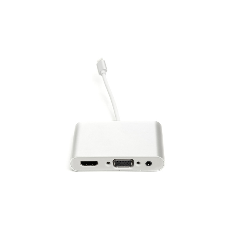 Перехідник Lightning (M) to HDMI, VGA, 3.5mм (F) PowerPlant (CA911929)
