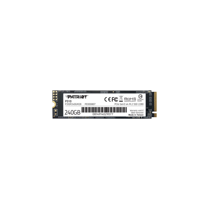 Накопичувач SSD M.2 2280 240GB Patriot (P310P240GM28)