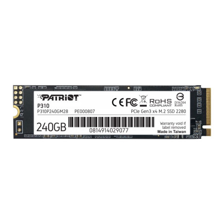 Накопичувач SSD M.2 2280 240GB Patriot (P310P240GM28)