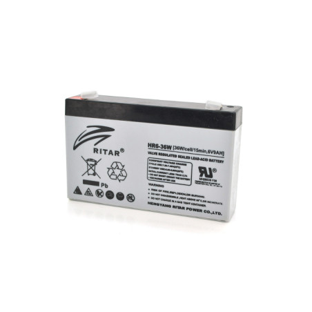Батарея до ДБЖ Ritar 6V-9Ah (HR6-36W)
