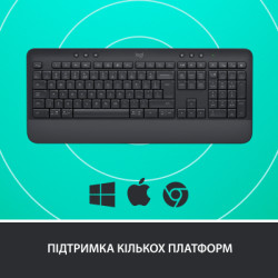 Клавіатура Logitech Signature K650 USB/Bluetooth UA Graphite (920-010945)