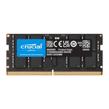 Модуль пам'яті для ноутбука SoDIMM DDR5 16GB 6400 MHz Micron (CT16G64C52CS5)